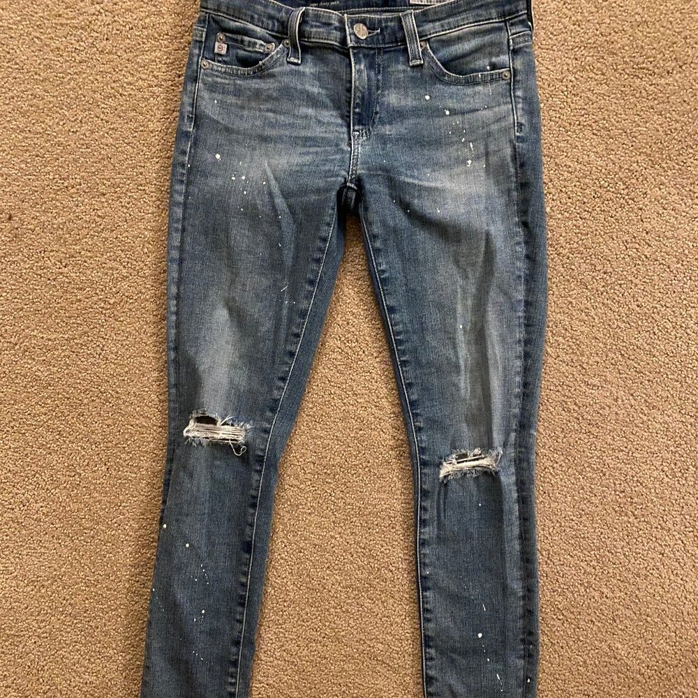 Distressed AG jeans!